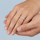 Classic double row wedding band