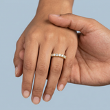 Classic seven stone wedding band