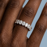 Oval Cut Eternity Band 3 ct