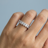Oval Cut Eternity Band Perfectly Matched 4.50 CTW