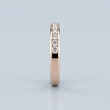 Classic seven stone round diamond wedding band