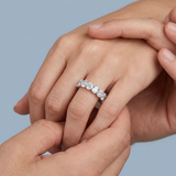 Oval Cut Eternity Band Perfectly Matched 4.2 CTW
