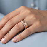 Best wedding band with side diamonds 6 mm +