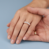 Classic seven stone wedding band