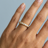 Classic shared prong eternity band