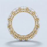 Oval Cut Eternity Band Perfectly Matched 4.2 CTW