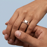 Best wedding band with side diamonds 6 mm +