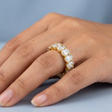 Oval Cut Eternity Band 5.0 ct