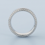 Best wedding band with side diamonds 6 mm +
