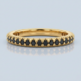 Micro slim yet stylish black diamond band