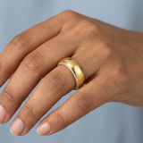 Wedding band with side diamonds wedding band 6 mm +