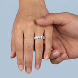 Oval Cut Eternity Band Perfectly Matched 4.50 CTW