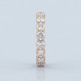 Oval Cut Eternity Band Perfectly Matched 4.2 CTW