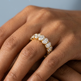 Oval Cut Eternity Band 3 ct