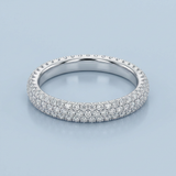 Three rows wedding band