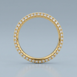 Three rows wedding band