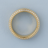 Best wedding band with side diamonds 6 mm +