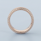 Best wedding band with side diamonds 6 mm +