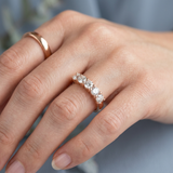 Classic seven stone wedding band