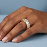 Emerald Cut Eternity Band 10.0 CTW