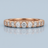Classic shared prong eternity band