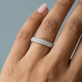 Classic double row wedding band