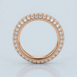 Classic double row wedding band