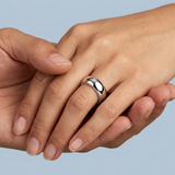 Wedding band with side diamonds wedding band 6 mm +