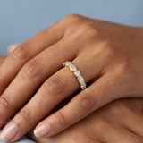 Eternity Ring with Round and Marquise Cut Diamonds