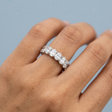 Oval Cut Eternity Band 10.00 ct