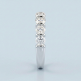 Five stone diamond wedding band