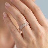 Three rows wedding band