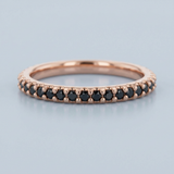 Micro slim yet stylish black diamond band