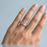 Emerald Cut Eternity Band Perfectly Matched 4.9 CTW