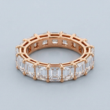Emerald Cut Eternity Band Perfectly Matched 4.9 CTW