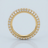 Classic double row wedding band