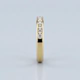 Classic seven stone round diamond wedding band