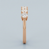 Classic five round diamond wedding ring