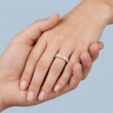 Oval Cut Eternity Band Perfectly Matched 4.2 CTW