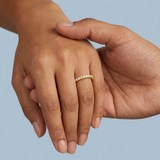 Nineteen stone wedding band