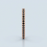 Micro slim yet stylish black diamond band