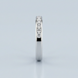 Classic seven stone round diamond wedding band