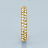 Classic double row wedding band