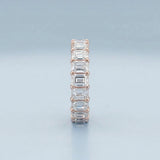 Emerald Cut Eternity Band Perfectly Matched 4.9 CTW