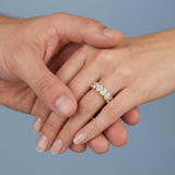 Oval Cut Eternity Band Perfectly Matched 4.2 CTW