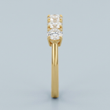 Classic five round diamond wedding ring