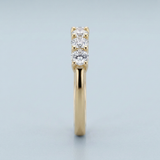 Five diamond shared prong setting
