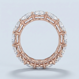 Oval Cut Eternity Band Perfectly Matched 4.2 CTW