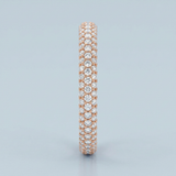 Three rows wedding band