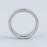 Dual-Row Round Brilliant Lab-Grown Diamond Band